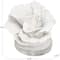 6" White Polystone Small Textured Coral Sculpture with Clear Acrylic Base